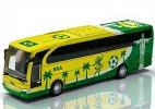 Yellow-Green Brazil National Football Team Diecast Coach Bus Toy
