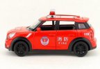 Red 1:32 Scale Fire Engine Kids Diecast Mini Cooper Car Toy