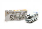 White HK St . Johns Ambulance Toyota Coaster Diecast Coach Bus