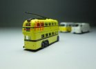 Mini Scale Yellow Oxford British Double-decker Trolley Bus Model