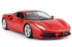 Red 1:24 Scale Bburago Diecast Ferrari 488GTB Model