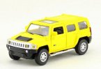 Red / Yellow 1:43 Scale Kids Diecast Hummer H3 Toy