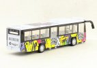 Halloween Painting Pull-Back Kids Diecast City Bus Toy