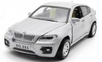 Kids Black / Red / White / Silver 1:32 Scale Diecast BMW X6 Toy