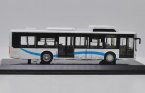 White 1:64 Diecast BYD 12M Battery Electric City Bus Model