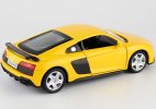 1:36 Scale Kids Yellow / Silver Diecast Audi R8 Coupe Toy