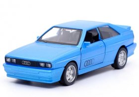 Kids 1:36 Scale Red / Blue Diecast 1980 Audi Quattro Car Toy