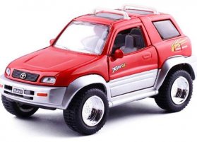 1:24 Scale Kids Red / Yellow Diecast Toyota RAV4 Toy