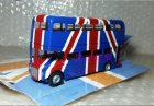 Blue 1:76 Corgi Die-Cast National Flag Double-Deck Bus Model