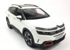 White / Orange 1:18 Scale Diecast Citroen C5 Aircross SUV Model