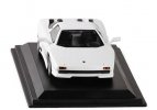 1:43 Scale White Diecast 1988 Lamborghini P140 Model