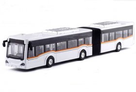 Kids Red / Blue / White / Yellow Diecast Articulated Bus Toy