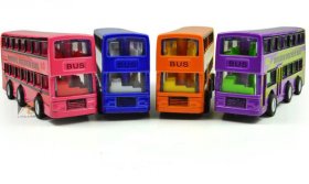 Red / Blue / Yellow /Purple Mini Kids Die-Cast Double Decker Bus