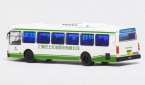 1:76 Scale White NO.81 Die-Cast FLXIBLE City Bus Model