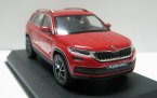 1:43 Scale Red / White / Silver Diecast Skoda Kodiaq Model