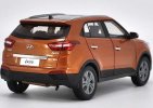 White / Orange 1:18 Scale Diecast Hyundai IX25 Model