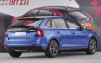 1:18 Silver / Red / Blue Diecast Skoda Rapid Spaceback Model