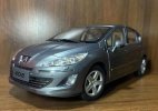 1:18 Scale Gray / Silver Diecast 2010 Peugeot 408 Car Model