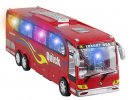 Red / Blue Kids Large Scale Plastics Electric Tour Bus Toy