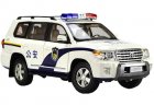 White 1:18 Scale Police Diecast 2012 Toyota Land Cruiser Model
