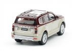 1:64 Scale Wine Red-Golden Diecast 2022 Tank 500 SUV Model