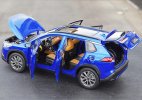 Blue 1:18 Scale Diecast 2022 Toyota Corolla Cross SUV Model