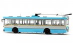 1:64 Scale Blue Diecast Huayu BJD WG120A Trolley Bus Model