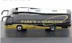 Black Mini Size Oxford Die-Cast Plaxton Tour Bus Model