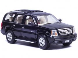 Black / White 1:24 Scale Welly Diecast Cadillac Escalade Model