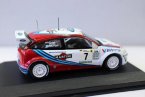 White-Red 1:43 Scale Diecast 1999 Ford Focus WRC Car Model