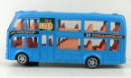 Large Scale Blue Kids Plastics Electric Double Decker Bus Toy