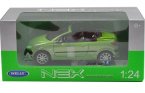 Red / Green 1:24 Scale Welly Diecast Peugeot 206 CC Model