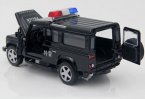 White /Black 1:32 Scale Kids Police Diecast Land Rover Defender