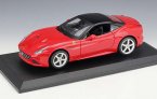 Blue / Red Bburago 1:18 Diecast Ferrari California T Model