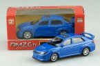 Blue / Red 1:64 Scale Kids Diecast Subaru WRX STI Toy
