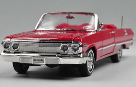 Red /Blue /Black /White 1:24 Welly Diecast 1963 Chevrolet Impala