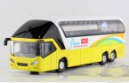 Kids Yellow / Red / Orange Luxury Die-cast Coach Bus Toy