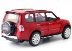 Kids 1:33 Silver /Black /Red Diecast Mitsubishi Pajero SUV Toy