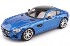 Blue / Red MaiSto 1:18 Diecast Mercedes Benz AMG GT Model