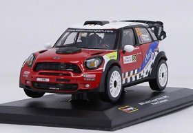 Red 1:32 Scale Bburago Diecast Mini Cooper WRC Model