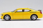 Red / Yellow 1:24 Welly Diecast Dodge Charger Daytona R/T Model