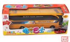 Large Scale Kids Red / Yellow Plastics Electric Tour Bus Toy