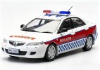 White-Red 1:43 Vitesse Hong Kong Police Diecast Mazda 6 Model