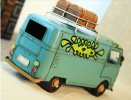 Medium Scale Light Blue Tinplate 1966 VW Luxury Bus Model