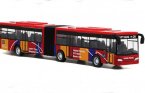 Kids Red / Blue / Green Diecast Articulated City Bus Toy