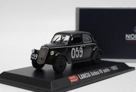 Black 1:43 NOREV Diecast 1952 Lancia Ardea IV Serie Model