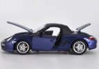 1:18 Scale Black / Blue Welly Diecast Porsche Boxster S Model