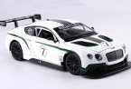 White 1:24 Scale NO.7 Diecast Bentley Continental GT3 Model