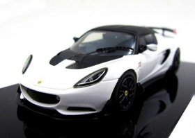 1:43 Scale White Diecast Lotus Elise Cup S Model