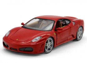 Red / Yellow 1:24 Scale Bburago Diecast Ferrari F430 Model